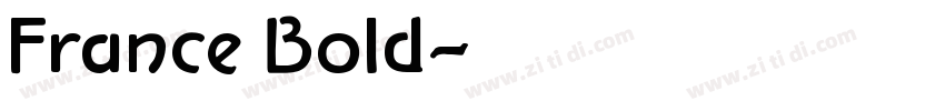 France Bold字体转换